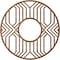 Ekena Millwork Empire Wood Fretwork Pierced Ceiling Medallion, Walnut, 34"OD x 12 1/2"ID x 3/8"T CMWP34X34X0375EPWA - alternate 4